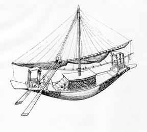 Model boat from Tut's tomb