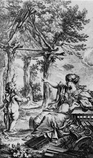 Laugier Primitive Hut Frontispiece to Essai